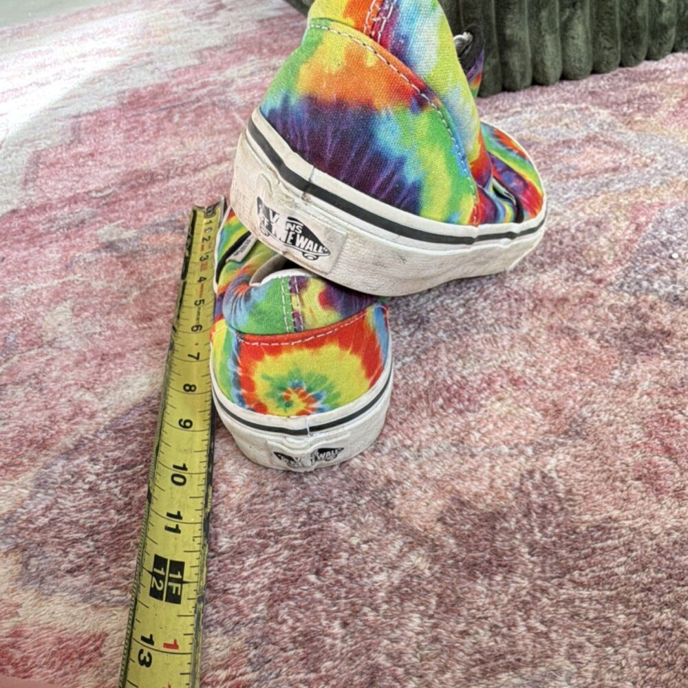 VANS Classic Slip-On Tie Dye Canvas Shoes Unisex Kids Size 13